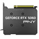 PNY NVIDIA GeForce RTX 5060 8GB GDDR7 Graphics Card, 3840 CUDA Cores, 2280 MHz Core Clock, Single Fan, 3x DisplayPorts / 1x HDMI Port