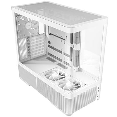 ANTEC Constellation C6 AirA, Mid-Tower ATX Gaming Case, Curved 3-Sided Tempered Glass, 3x Pre-Installed PWM Fans, White