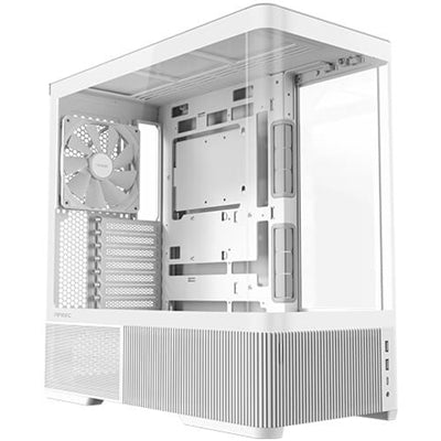 ANTEC Constellation C6 AirA, Mid-Tower ATX Gaming Case, Curved 3-Sided Tempered Glass, 3x Pre-Installed PWM Fans, White