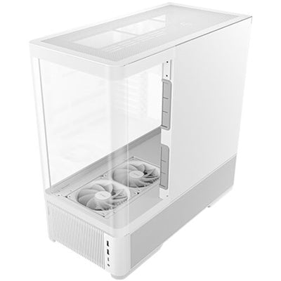 ANTEC Constellation C6 AirA, Mid-Tower ATX Gaming Case, Curved 3-Sided Tempered Glass, 3x Pre-Installed PWM Fans, White