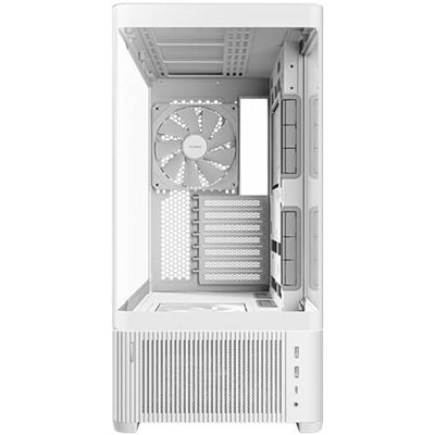 ANTEC Constellation C6 AirA, Mid-Tower ATX Gaming Case, Curved 3-Sided Tempered Glass, 3x Pre-Installed PWM Fans, White