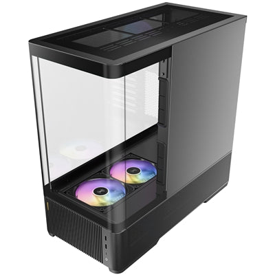 Antec Constellation C6 Curve, Mid Tower, ATX/mATX/ITX, Curved Tempered Glass, 3x ARGB Fans, Vertical Airflow, Black