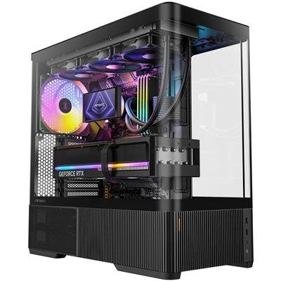 Antec Constellation C6 Curve, Mid Tower, ATX/mATX/ITX, Curved Tempered Glass, 3x ARGB Fans, Vertical Airflow, Black