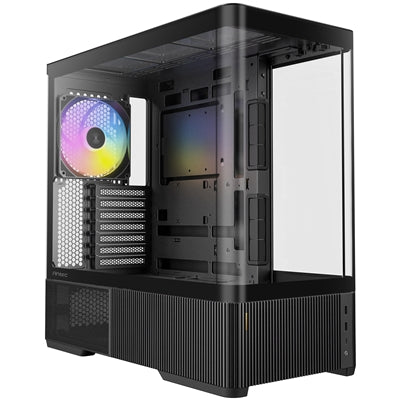 Antec Constellation C6 Curve, Mid Tower, ATX/mATX/ITX, Curved Tempered Glass, 3x ARGB Fans, Vertical Airflow, Black