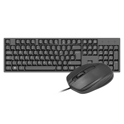 VIDA Office 2-in-1 USB Keyboard & Mouse Kit | UK Layout | Black