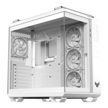 ASUS TUF Gaming GT502 Horizon ARGB Midi Tower Case | ATX | 4 ARGB Fans | White