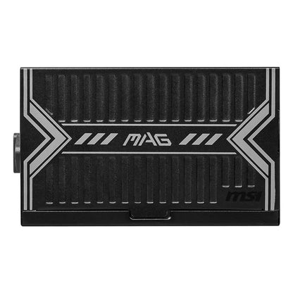 MSI MAG A650BN, 650W, 80+ Bronze, ATX, Non-Modular, Sleeved Cables, 120mm Fan, Single +12V Rail, DC-DC, Active PFC, UK Plug, Black, 5-Year Warranty