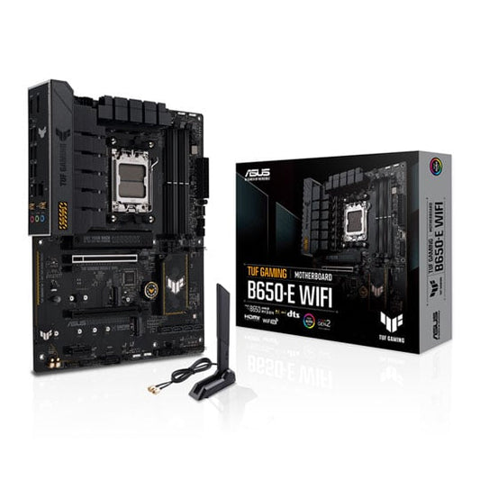 ASUS TUF Gaming B650-E WiFi, AMD AM5, ATX, DDR5 up to 8000MHz, Wi-Fi 6E, 2.5GbE, 3x M.2, PCIe 4.0, 10+2 Power Stages, Ryzen 7000/9000