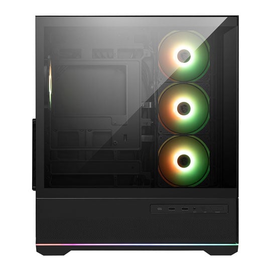 MSI MAG PANO 110R PZ Mid-Tower Gaming Case - Black ARGB Tempered Glass