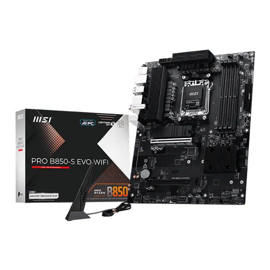 MSI PRO B850-S EVO WIFI AMD AM5 ATX Motherboard