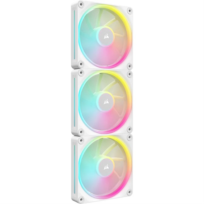 Corsair iCUE LINK LX120 RGB 120mm PWM Case Fan | 2400 RPM | White | 3-Pack