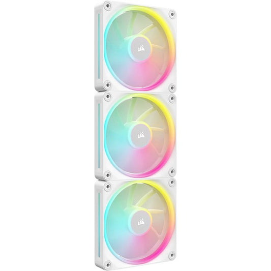 Corsair iCUE LINK LX120 RGB 120mm PWM Case Fan | 2400 RPM | White | 3-Pack