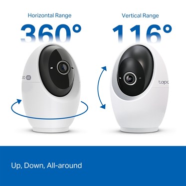 TP-Link Tapo C260 4K Pan/Tilt AI Home Security Wi-Fi Camera | 8MP | Face Recognition | Indoor