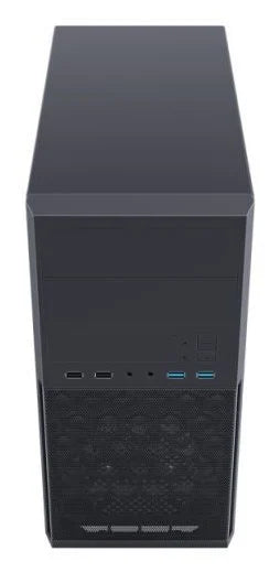 Vida Corporate Micro-ATX Office Tower PC Case, 300mm GPU, USB 3.0, Black