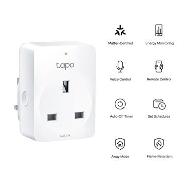 TP-Link Tapo P110M Mini Smart Wi-Fi Plug with Energy Monitoring | Matter | UK