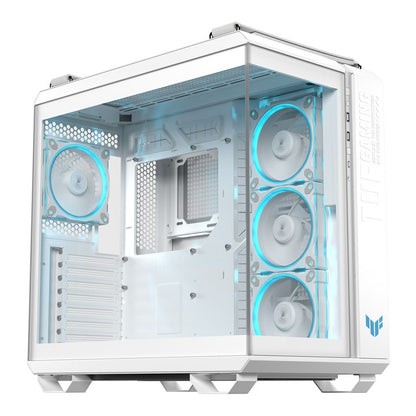 ASUS TUF Gaming GT502 Horizon ARGB Midi Tower Case | ATX | 4 ARGB Fans | White