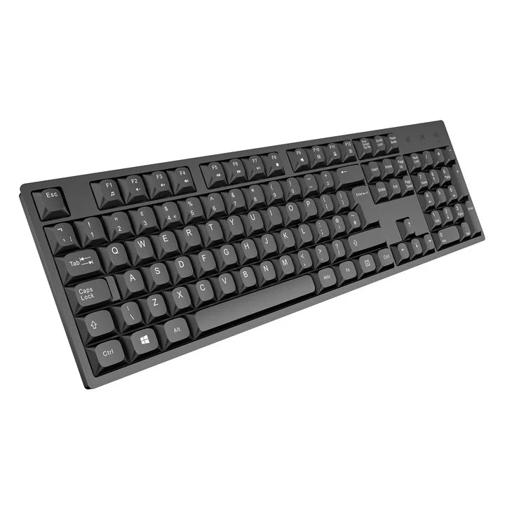 VIDA Office 2-in-1 USB Keyboard & Mouse Kit | UK Layout | Black