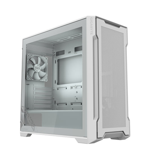 GIGABYTE C102 GLASS, Midi Tower, PC, White, Mini-ATX, Glass, Plastic, Steel, Gaming