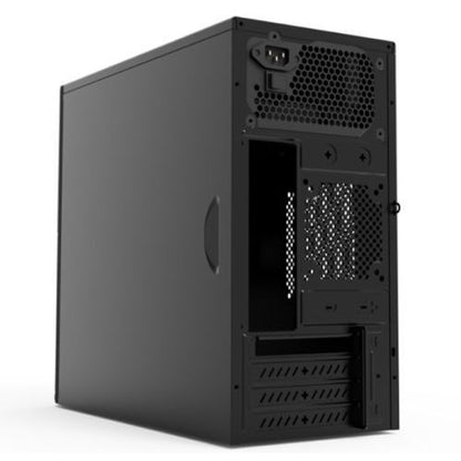 Vida Corporate Micro-ATX Office Tower PC Case, 300mm GPU, USB 3.0, Black