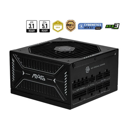 MSI MAG A1000GLS PCIE5 1000W ATX 3.1 80 PLUS Gold Fully Modular PSU
