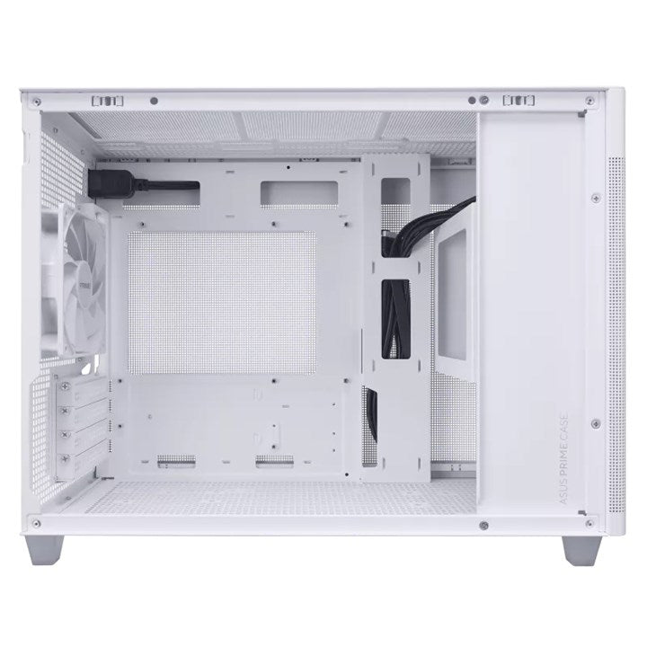 ASUS Prime AP201 Tempered Glass mATX Mini Tower Case | 33L | White
