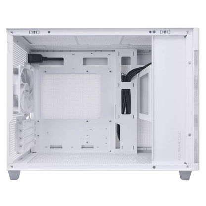 ASUS Prime AP201 Tempered Glass mATX Mini Tower Case | 33L | White