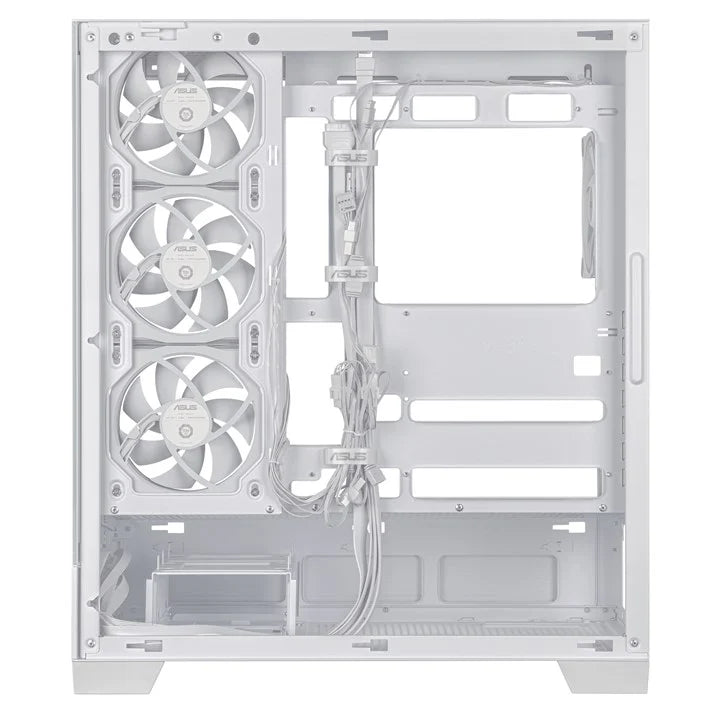 ASUS A31 PLUS ARGB ATX Midi Tower Case | 4 ARGB Fans | 360mm Radiator | BTF Compatible | White