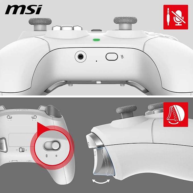 MSI FORCE GC300 Wireless Gaming Controller - White
