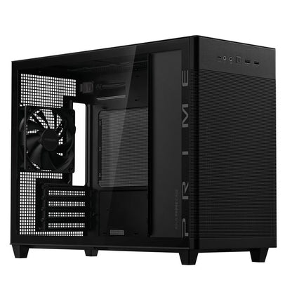 ASUS Prime AP201 Tempered Glass mATX Mini Tower Case | 33L | Black