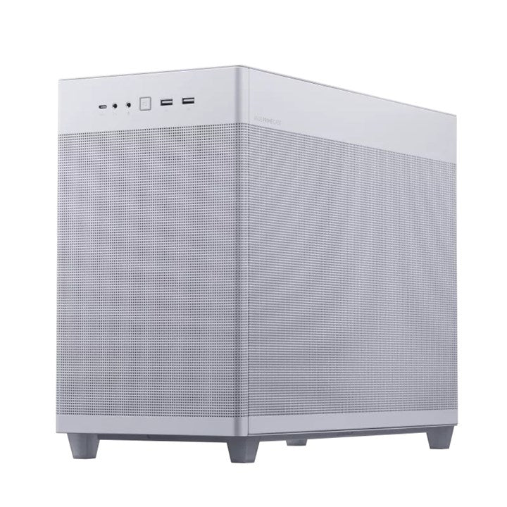 ASUS Prime AP201 Tempered Glass mATX Mini Tower Case | 33L | White