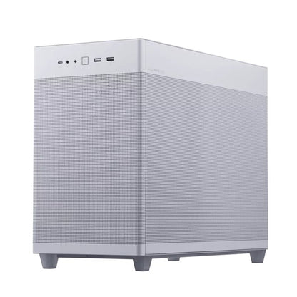 ASUS Prime AP201 Tempered Glass mATX Mini Tower Case | 33L | White