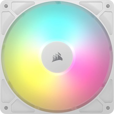 Corsair RS140 ARGB PWM 140mm Case Fan | 1700 RPM | White | Single