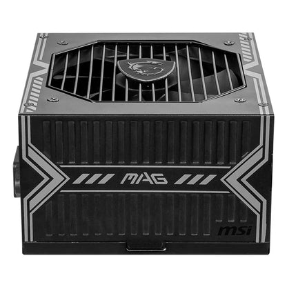 MSI MAG A650BN, 650W, 80+ Bronze, ATX, Non-Modular, Sleeved Cables, 120mm Fan, Single +12V Rail, DC-DC, Active PFC, UK Plug, Black, 5-Year Warranty