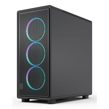 Fractal Design Epoch RGB TG Light, Mid Tower ATX, Tempered Glass, 3x 120mm Fans, USB-C, Black