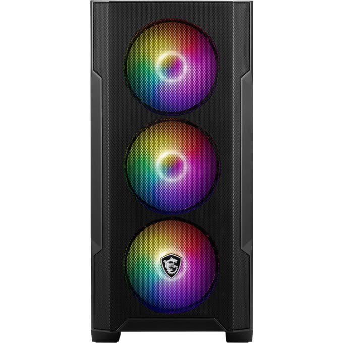 MSI MAG FORGE M100R Gaming Case - Micro-ATX ARGB Tempered Glass Chassis