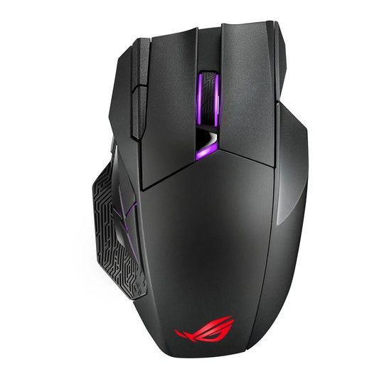 ASUS ROG Spatha X Wireless Gaming Mouse, 19000 DPI, 12 Buttons, RGB, USB-C, Black