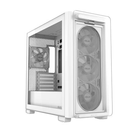 ASUS A23 PLUS ARGB mATX Mid Tower Case | 4 ARGB Fans | 360mm Radiator | White