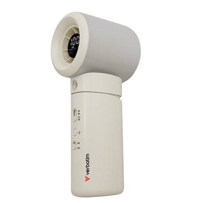 Verbatim (32344) Cool 'n' Go Aqua Breeze Handheld Fan, Portable Cooling with Refreshing Mist Spray - White/Silver