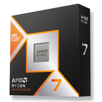 AMD Ryzen 7 9800X3D CPU, AM5, 4.7GHz (5.2 Turbo), 8-Core, 120W, 104MB Cache, 4nm, 9th Gen, Radeon Graphics, NO HEATSINK/FAN - PC Gear UK