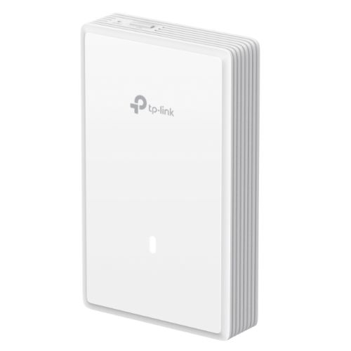 TP-LINK (EAP725-WALL) BE3600 Dual Band Wall Plate Wi-Fi 7 Access Point, PoE, 2.5GB Ports, 160MHz Bandwidth, Omada Mesh, Multi-RUs - PC Gear UK