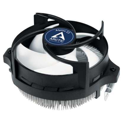 ARCTIC Alpine 23 Compact AMD CPU Air Cooler, AM4/AM5, 90mm PWM Fan, FDB Bearing, 65mm Height, Black