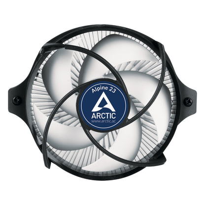 ARCTIC Alpine 23 Compact AMD CPU Air Cooler, AM4/AM5, 90mm PWM Fan, FDB Bearing, 65mm Height, Black