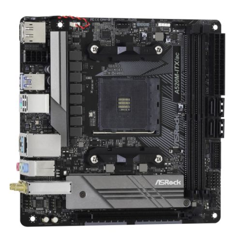 Asrock A520M-ITX/AC, AMD A520, AM4, Mini ITX, 2 DDR4, HDMI, DP, AC Wi-Fi, M.2 - PC Gear UK