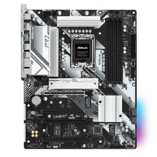 Asrock B760 PRO RS/D4, Intel B760, 1700, ATX, 4 DDR4, HDMI, DP, 2.5G LAN, PCIe4, 3x M.2, RGB - PC Gear UK