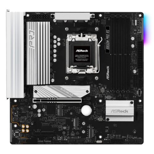 Asrock B850M PRO RS, AMD B850, AM5, Micro ATX, 4 DDR5, HDMI, DP, 2.5G LAN, RGB, 3x M.2 - PC Gear UK