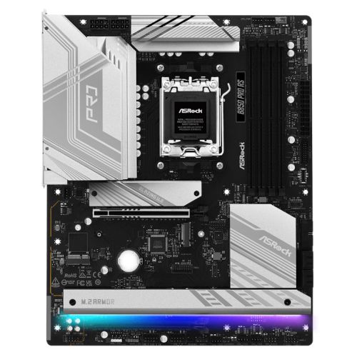Asrock B850 PRO RS, AMD B850, AM5,  ATX, 4 DDR5, HDMI, USB-C (DP-alt), 2.5G LAN, RGB, 4x M.2 - PC Gear UK