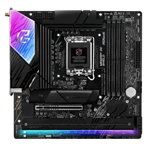 Asrock B860M LIGHTNING WIFI, Intel B860, 1851, Micro ATX, 4 DDR5, HDMI, DP, TB4, Wi-Fi 6E, 2.5G LAN, RGB, 4x M.2 - PC Gear UK