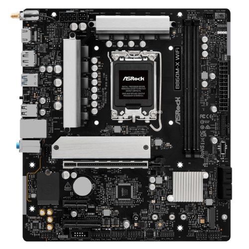 Asrock B860M-X WIFI, Intel B860, 1851, Micro ATX, 2 DDR5, HDMI, DP, Wi-Fi 6E, 2.5G LAN, 2x M.2 - PC Gear UK