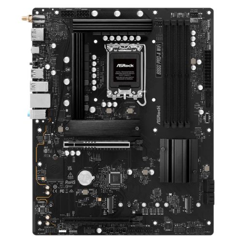 Asrock B860 PRO-A WIFI, Intel B860, 1851, ATX, 4 DDR5, HDMI, DP, Wi-Fi 6E, 2.5G LAN, 3x M.2 - PC Gear UK