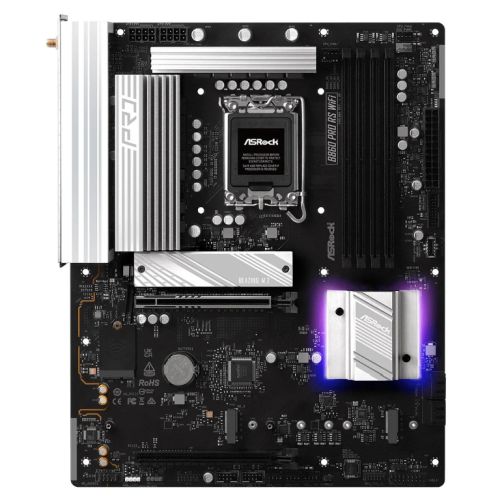 Asrock B860 PRO RS WIFI, Intel B860, 1851, ATX, 4 DDR5, HDMI, DP, Wi-Fi 6E, 2.5G LAN, RGB, 3x M.2 - PC Gear UK